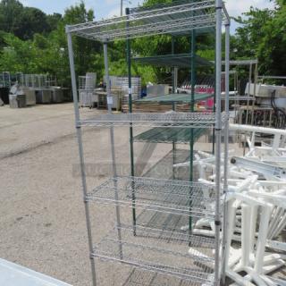 One Metro Shelf With 4 Shelves.  36X18X75