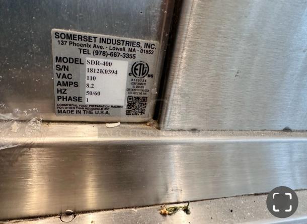 Excellent Condition Dough Rounder – Somerset SDR-400 – 110V – Fully Tested & Working! - Image 12 of 12