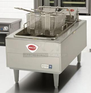 Excellent Condition - ELECTRIC FRYER – Wells F15 – Countertop – 208/240V – Fully Tested & Working