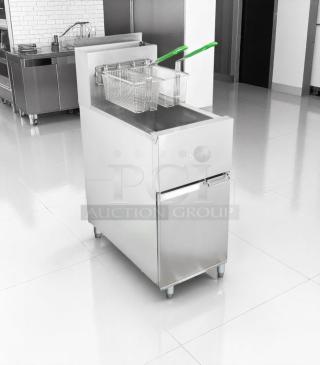 EXCELLENT CONDITION DEEP FRYER – Dean SR42GN – 105,000 BTU – Natural Gas – Fully Tested & Working