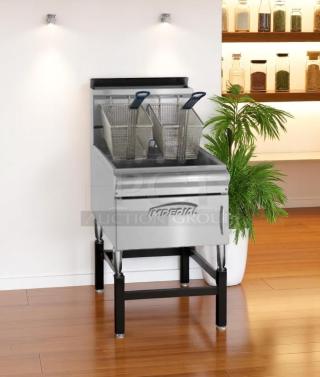 Excellent Condition Commercial Deep Fryer – Imperial IFS-40 – Natural Gas – Fully Tested & Working!