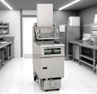 Excellent Condition Pitco Fryer – Model Unknown (Auto-Lift) – 120,000 BTU – Fully Tested & Working!