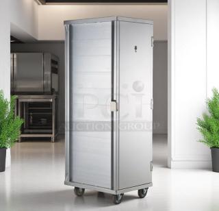 Excellent Condition Aluminum Transport Cabinet – Bevles TransiTray – 69" Tall Fully Tested & Working!