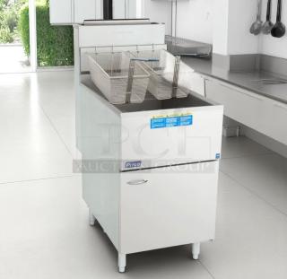 Excellent Condition Gas Fryer – Pitco 65C+ – Natural Gas – Fully Tested & Working!