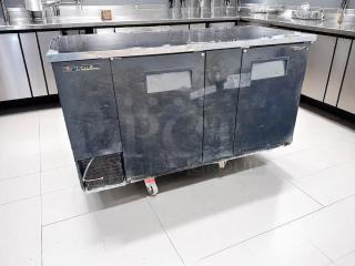 Excellent Condition 3-Door Back Bar Cooler – True TBB-3 – 69" – 115V – Fully Tested & Working!