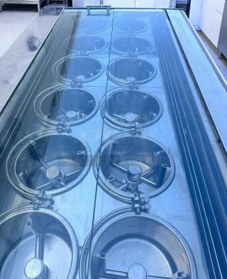 Excellent Condition Gelato Display Freezer – 10 Round Pans – 115V – Fully Tested & Working!