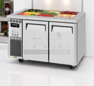 Excellent Condition Mega Top Refrigerated Sandwich Prep Table – Turbo Air MST-48-18 – 48" – 115V – Fully Tested & Working!