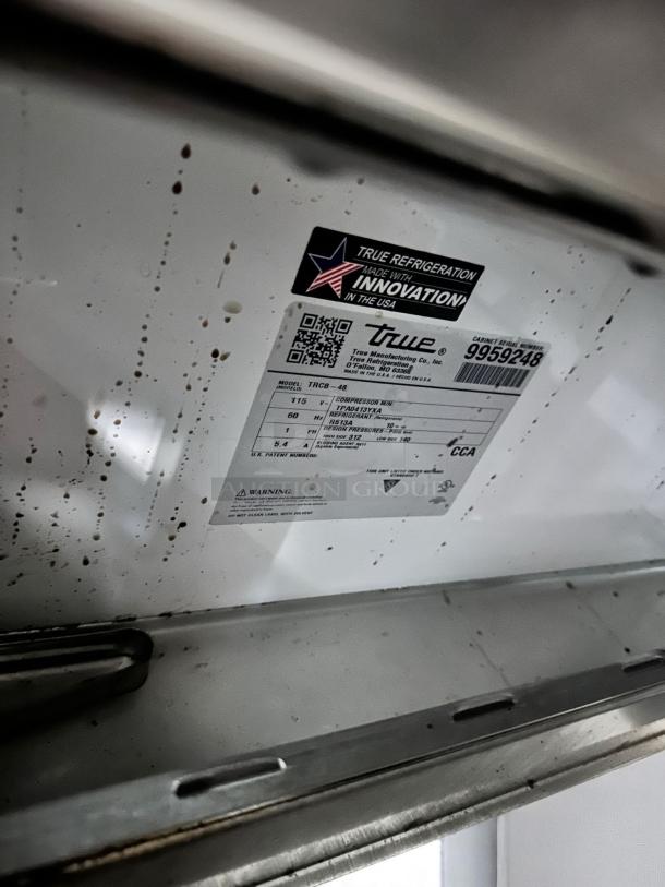 Excellent Condition Refrigerated Chef Base – True TRCB-48 – 48" – 115V – Fully Tested & Working! - Image 10 of 10