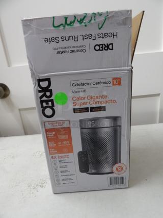 DREO Ceramic Heater ATOM 416, Model # DWSH06, 10 inches, 5 adjustments