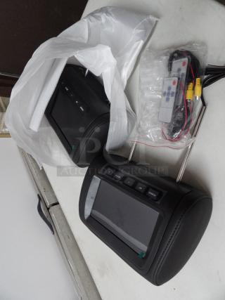 7 inch, Headrest TFT LCD monitor, brand new in box
PAL & NTSC system, resolution 800X480, Power Supply 12V, power consumption 4.5 W