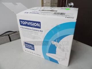 TOPVISION Wireless Surveillance Camera kit, Model# 6026HEC-XMW, includes 4 cameras, 1080P, DC12V
brand New in box