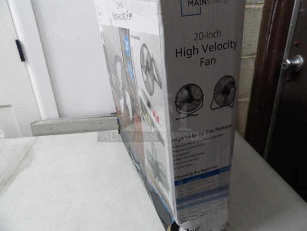 High Velocity Fan, 20 inch, Brand Mainstays, 3 speeds, Metal Construction, wall mountable.
Brand new in box!! - Image 2 of 5