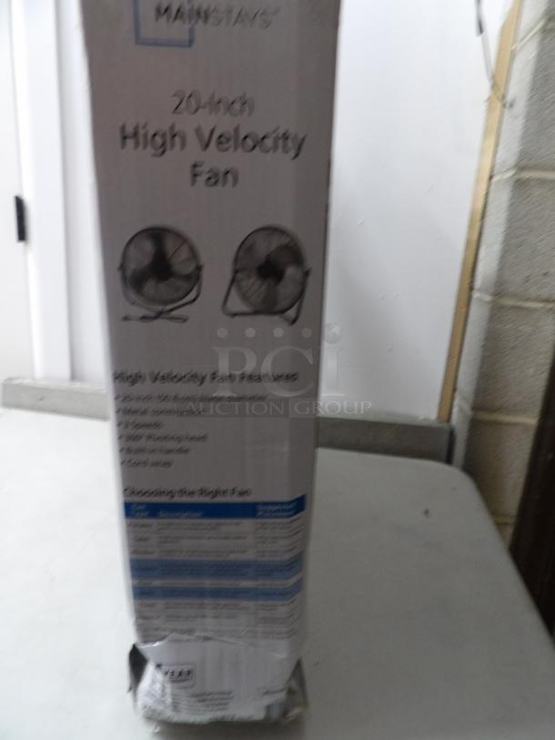 High Velocity Fan, 20 inch, Brand Mainstays, 3 speeds, Metal Construction, wall mountable.
Brand new in box!! - Image 3 of 5