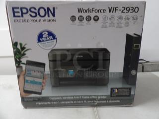 Printer, Epson Workforce WF - 2930, compact wireless 4-1 Home/office Printer
Brand New in Box