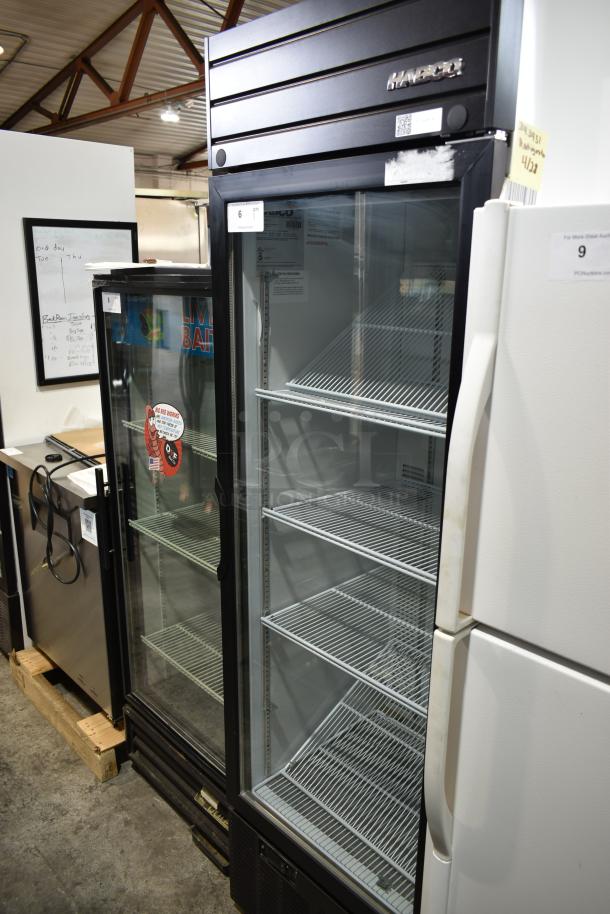 2019 Habco SE18 Metal Commercial Single Door Reach In Cooler Merchandiser w/ Poly Coated Racks. 115 Volts, 1 Phase. Tested and Working! - Image 2 of 6