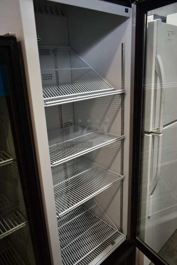 2019 Habco SE18 Metal Commercial Single Door Reach In Cooler Merchandiser w/ Poly Coated Racks. 115 Volts, 1 Phase. Tested and Working! - Image 4 of 6
