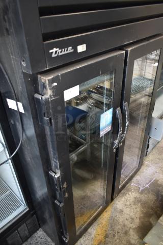 2020 True STG2RPTVLD-2G-2S-HC Metal Commercial 2 Door Reach In Cooler Merchandiser. 115 Volts, 1 Phase.