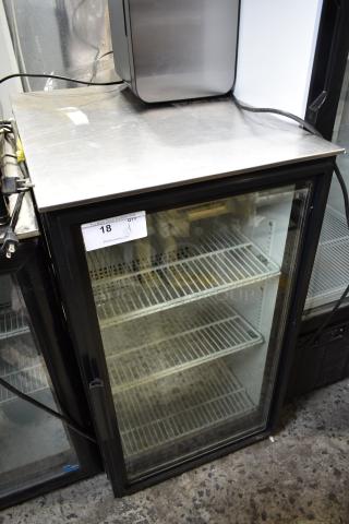True GDM-06-LD Metal Commercial Single Door Mini Cooler Merchandiser w/ Poly Coated Racks. 115 Volts, 1 Phase.