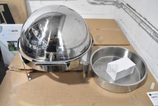 BRAND NEW SCRATCH AND DENT! Stainless Steel Round Chafing Dish