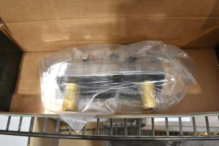 2 BRAND NEW SCRATCH AND DENT! Regency 600FD412 Deck-Mounted Faucet with 4" Centers and 12" Swing Spout. 2 Times Your Bid!