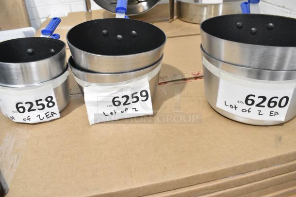 6 BRAND NEW SCRATCH AND DENT! Items Including 2 Vollrath Z434112 Wear-Ever 1.5 Qt. Tapered Non-Stick Aluminum Sauce Pan with SteelCoat x3 and Blue Silicone Cool Handle, 2 Vollrath Z434212 Wear-Ever 2.75 Qt. Tapered Non-Stick Aluminum Sauce Pan with SteelCoat x3 and Blue Silicone Cool Handle, 2 Vollrath Z434412 Wear-Ever 4.5 Qt. Tapered Non-Stick Aluminum Sauce Pan with SteelCoat x3 and Blue Silicone Cool Handle. 6 Times Your Bid! - Image 5 of 9