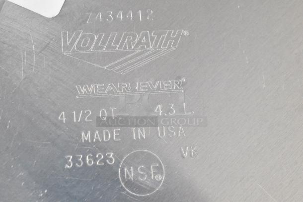 6 BRAND NEW SCRATCH AND DENT! Items Including 2 Vollrath Z434112 Wear-Ever 1.5 Qt. Tapered Non-Stick Aluminum Sauce Pan with SteelCoat x3 and Blue Silicone Cool Handle, 2 Vollrath Z434212 Wear-Ever 2.75 Qt. Tapered Non-Stick Aluminum Sauce Pan with SteelCoat x3 and Blue Silicone Cool Handle, 2 Vollrath Z434412 Wear-Ever 4.5 Qt. Tapered Non-Stick Aluminum Sauce Pan with SteelCoat x3 and Blue Silicone Cool Handle. 6 Times Your Bid! - Image 6 of 9