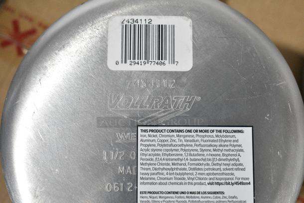 6 BRAND NEW SCRATCH AND DENT! Items Including 2 Vollrath Z434112 Wear-Ever 1.5 Qt. Tapered Non-Stick Aluminum Sauce Pan with SteelCoat x3 and Blue Silicone Cool Handle, 2 Vollrath Z434212 Wear-Ever 2.75 Qt. Tapered Non-Stick Aluminum Sauce Pan with SteelCoat x3 and Blue Silicone Cool Handle, 2 Vollrath Z434412 Wear-Ever 4.5 Qt. Tapered Non-Stick Aluminum Sauce Pan with SteelCoat x3 and Blue Silicone Cool Handle. 6 Times Your Bid! - Image 9 of 9