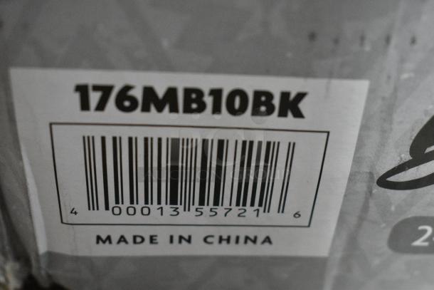 BRAND NEW SCRATCH AND DENT! Box of 24 Choice 176MB10BK Thermal Plastic 10 oz. Black Molcajete Bowl - Image 4 of 4