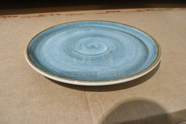 2 BRAND NEW SCRATCH AND DENT! Corona by GET Enterprises PA1604711724 Artisan 7" Blue Porcelain Coupe Plate - 24/Case. 2 Times Your Bid! - Image 1 of 3