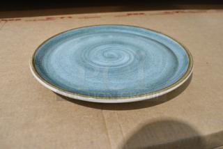 2 BRAND NEW SCRATCH AND DENT! Corona by GET Enterprises PA1604711724 Artisan 7" Blue Porcelain Coupe Plate - 24/Case. 2 Times Your Bid!