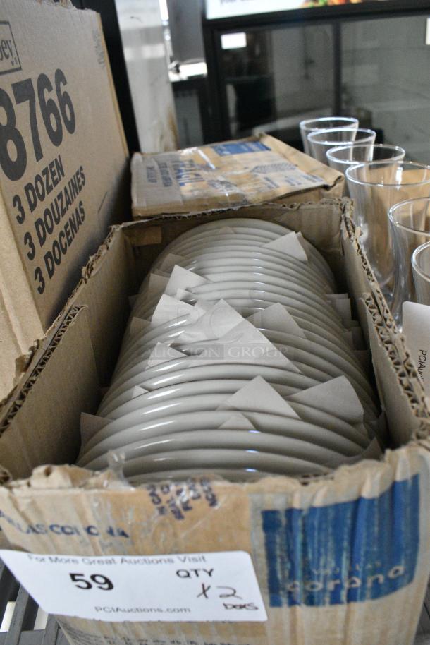2 BRAND NEW SCRATCH AND DENT! Corona by GET Enterprises PA1604711724 Artisan 7" Blue Porcelain Coupe Plate - 24/Case. 2 Times Your Bid! - Image 3 of 3