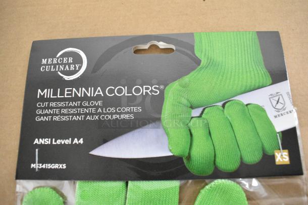 10 BRAND NEW SCRATCH AND DENT! Mercer Culinary M33415GR Millennia Colors® Green A4 Level Cut-Resistant Glove. 10 Times Your Bid! - Image 3 of 5
