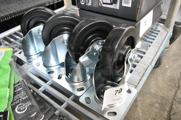 BRAND NEW SCRATCH AND DENT! Lot of 4 Commercial Casters - Image 1 of 3