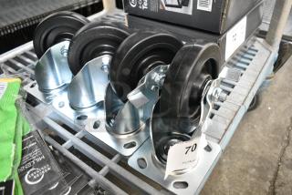BRAND NEW SCRATCH AND DENT! Lot of 4 Commercial Casters