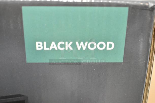 2 BRAND NEW SCRATCH AND DENT! Choice 176WTCH6 Black Wood 6 Compartment Tea Chest with Window. 2 Times Your Bid! - Image 5 of 7