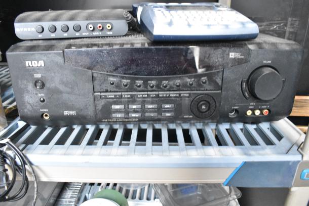 ALL ONE MONEY! Tier Lot of Various Items Including RCA Home Theater Audio Video Receiver, Odec 1080P Webcam - Image 4 of 7