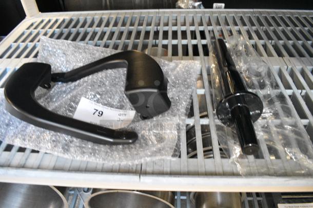 2 Various Items; Blender Pusher and 2 Black Pieces. 2 Times Your Bid! - Image 1 of 3