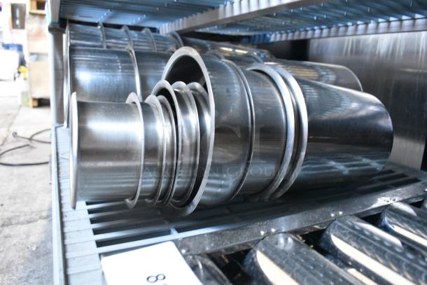 ALL ONE MONEY! Tier Lot of Various Stainless Steel Items Including Hood Filter, Cylindrical Drop In Bins - Image 3 of 5