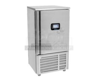 BRAND NEW SCRATCH AND DENT! 2023 Desmon GBF-15+ETL Stainless Steel Commercial Blast Chiller Shock Freezer w/ 4 Probes on Commercial Casters. 220 Volts, 3 Phase.
