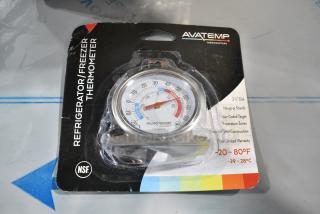 14 BRAND NEW SCRATCH AND DENT! 9142DRFTA AvaTemp 2 1/2" Dial Refrigerator / Freezer Thermometer. 14 Times Your Bid!