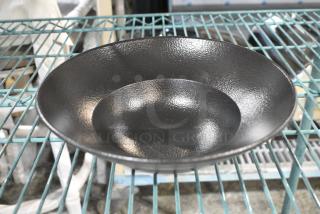 30 BRAND NEW SCRATCH AND DENT! RAK Porcelain NFCLXD23BK Neo Fusion 9 1/16" Volcano Black Porcelain Extra Deep Plate. 30 Times Your Bid!