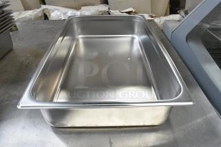 9 BRAND NEW SCRATCH AND DENT! Choice 4070049 Full Size 4" Deep 24 Gauge Anti-Jam Stainless Steel Steam Table / Hotel Pan. 9 Times Your Bid!
