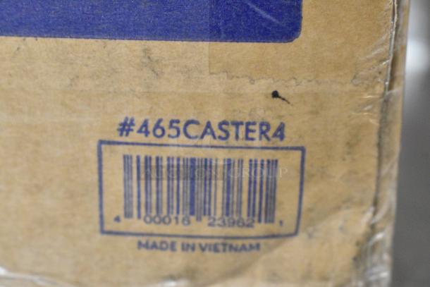 4 BRAND NEW SCRATCH AND DENT! Box of 4 Steelton 465CASTER4 4" Poly Casters - 2 with Brakes. 4 Times Your Bid! - Image 3 of 4