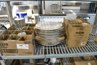 3 BRAND NEW SCRATCH AND DENT! Items Including Libbey 5210 Hoffman House 10 oz. Schooner Glass - 12/Case, 303NOVABT8 Acopa Nova 8.5 oz. Cream White Tall Coupe Stoneware Bowl / Bouillon Cup - 24/Case. 3 Times Your Bid!