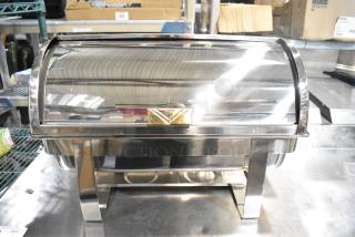 BRAND NEW SCRATCH AND DENT! Stainless Steel Roll Top Chafer