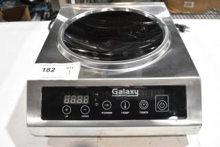 2021 Galaxy 177GIWC18 Stainless Steel Countertop Wok Induction Range / Cooker. 120 Volts, 1 Phase.