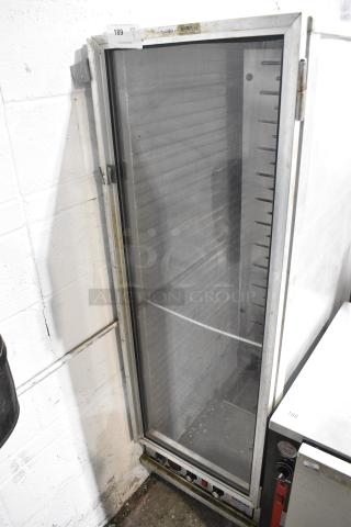 Omcan 31834 Metal Commercial Heated Holding Cabinet on Commercial Casters. 115 Volts, 1 Phase. Tested and Working!
