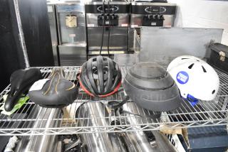 5 Various Items Including Bicycle Seats and Helmets. 5 Times Your Bid!