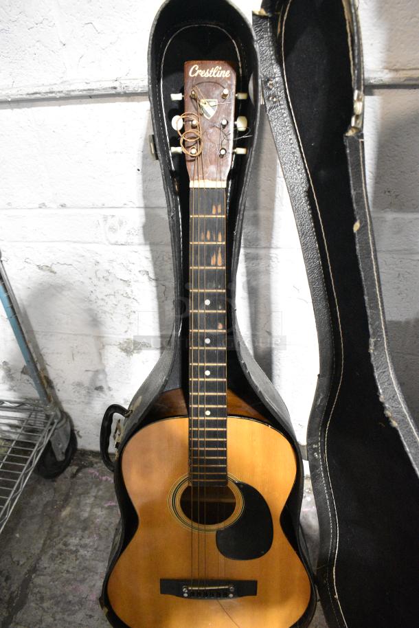 Crestline Guitar In Hard Carrying Case. - Image 1 of 6