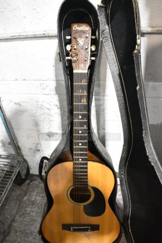 Crestline Guitar In Hard Carrying Case.
